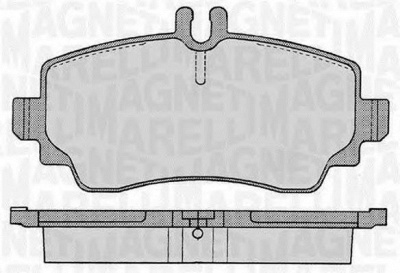 MAGNETI MARELLI 363916060301 -  Комплект тормозных колодок, дисковый тормоз